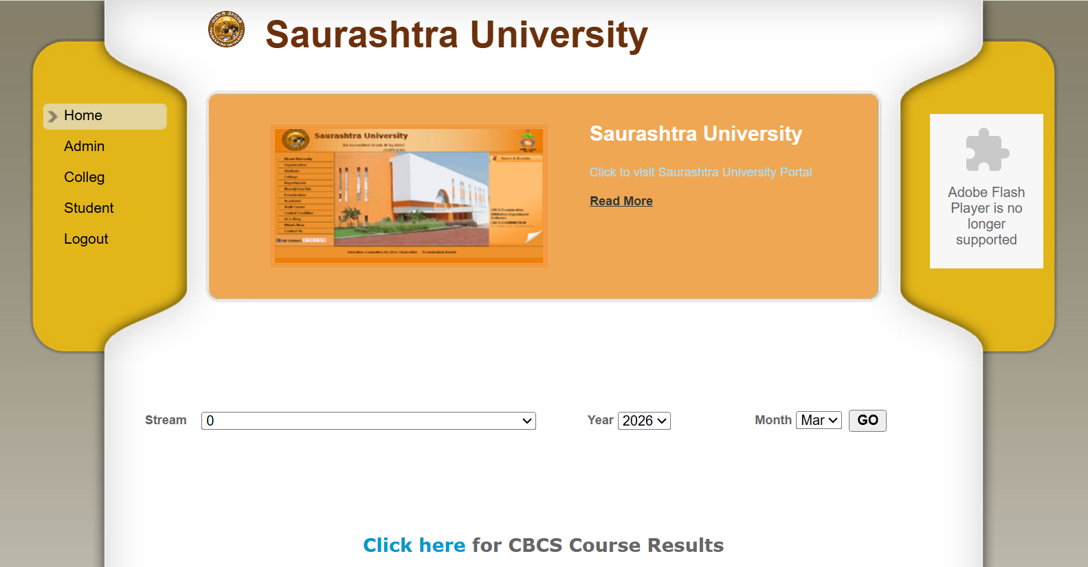 Saurashtra University Result 2026