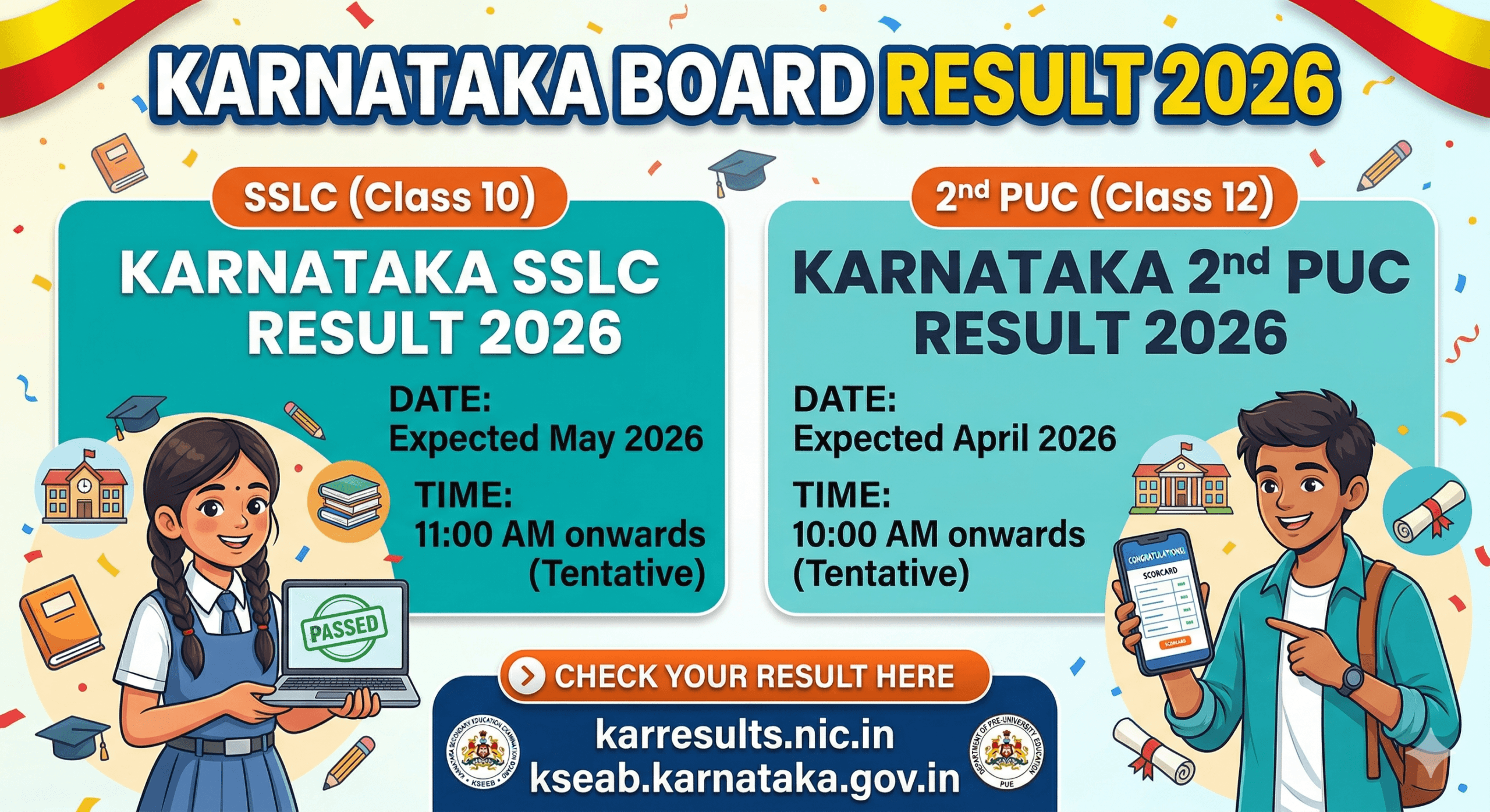 Karnataka Board Result 2026