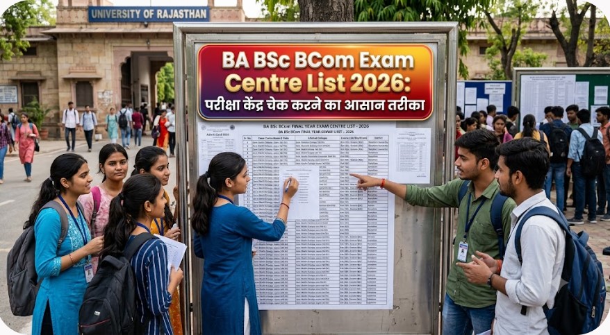 BA BSc BCom Exam Centre List 2026