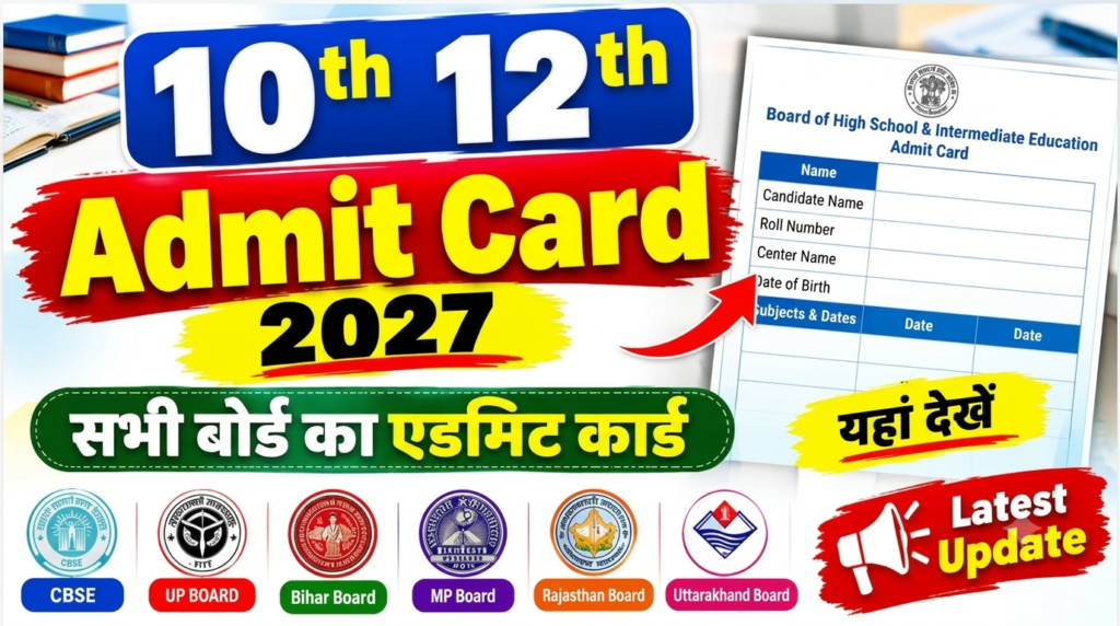 Class 10th 12th Admit Card 2027