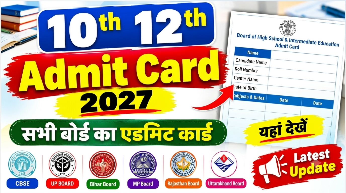 Class 10th 12th Admit Card 2027